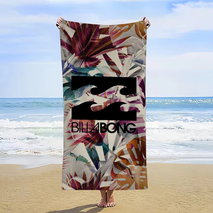 Billabong Logo Strandtuch leicht und luxuriös für Reise, Camping und Pool - Bild 2