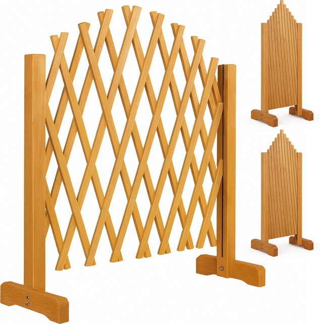 Gardebruk 2er-Set Rankhilfe Spalier aus Holz in Braun, B: 200 cm, B: 107 cm - Bild 1