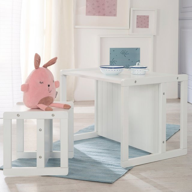 Roba Sitzbank und Tisch Set in Weiß für das Kinderzimmer - Bild 1