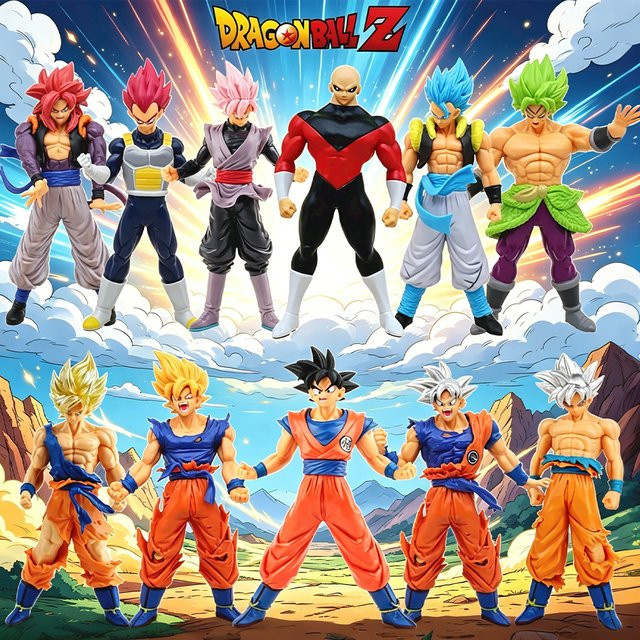 Bandai Dragon Ball Z Son Goku Broly Vegeta, Actionfigur - Bild 1