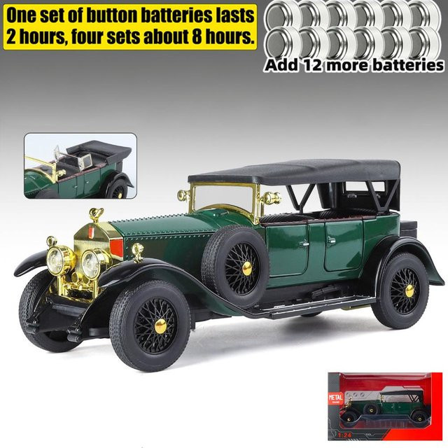 Maisto Rolls Royce Phantom I 1925, Modellauto, 1:24, Metall, mit Licht und Sound, ab 14 Jahren - Bild 1