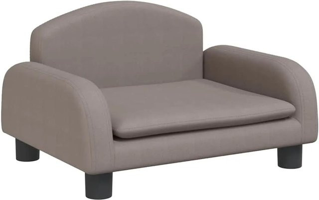 vidaXL Kindersofa in Beige aus Stoff mit Kiefernholzgestell B/T/H: 50 x 40 x 30 cm - Bild 1