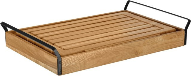 VEGA Brotschneidestation Esino GN 1/1 in Eiche und Schwarz, rechteckig, B/T/H: 38,6 x 61,9 x 10,9 cm - Bild 1