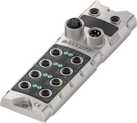 Balluff BNI00FW Netzwerk-Modul BNI PNT-508-005-Z015 mit Ethernet/LAN und IO-Link in Silber - Bild 1