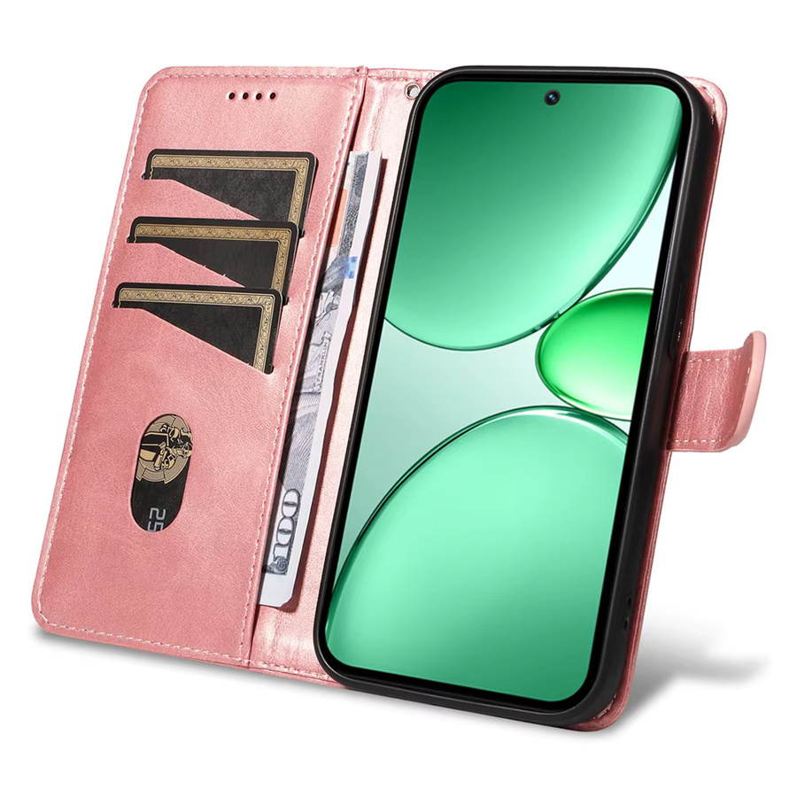 Magnetische Ledertasche für Realme Pro Plus 4G 5G und diverse Modelle in Gelb oder Pink - Bild 2