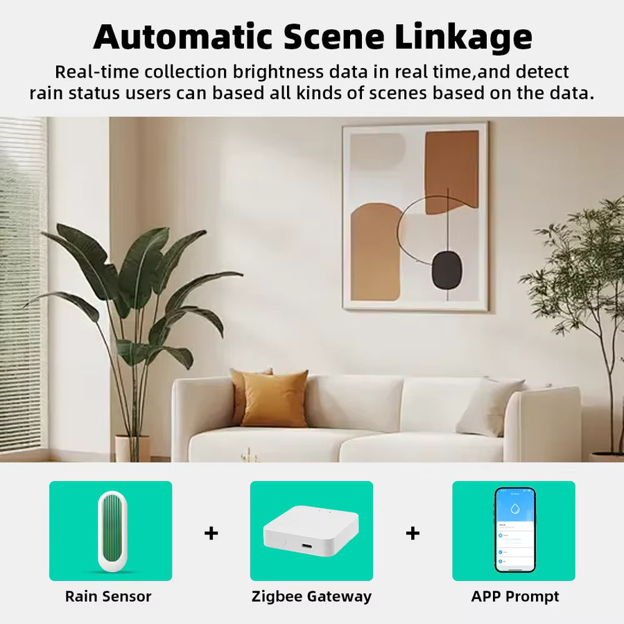 Tuya IP65 WLAN oder Zigbee Regensensor für den Außenbereich, wasserdichter Regen- und Lecksensor mit Echtzeit-App-Überwachung und Alarm in Schwarz oder Weiß - Bild 5