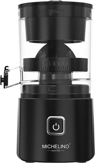 Michelino Elektrische Mini-Saftpresse für Zitrusfrüchte, Schwarz, 220 ml - Bild 1