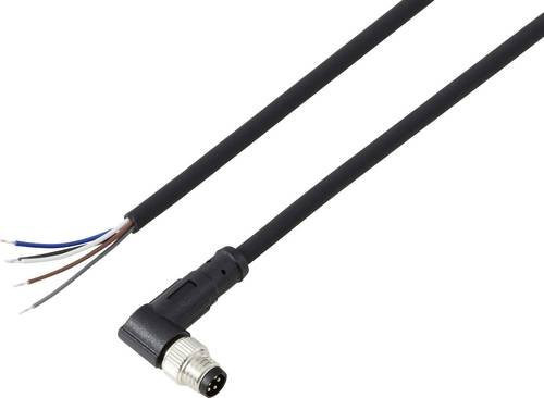 TRU COMPONENTS Anschlussleitung TC-13751880 M8 x 1 Stecker gewinkelt, 5-polig, Schwarz, 10m - Bild 1