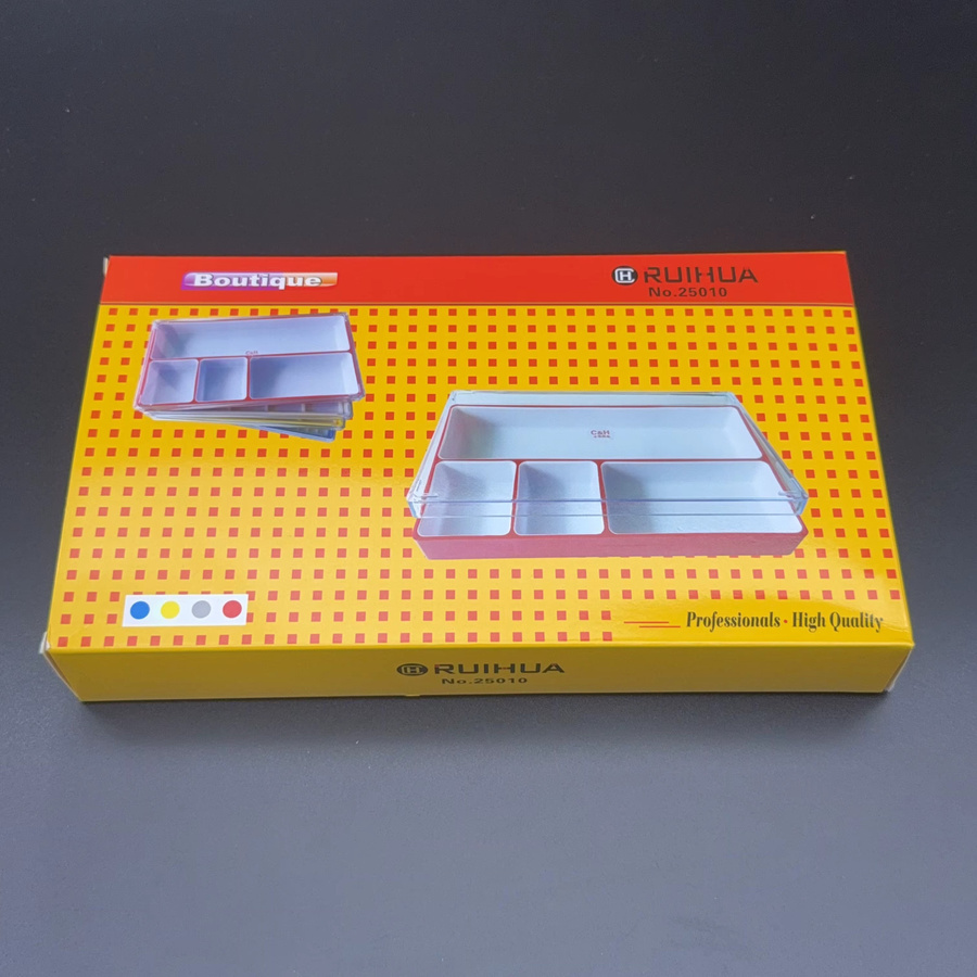 RACDONA Aufbewahrungsbox für Uhren/Gehäuse, Präsentationstablett, 4 Fächer - Bild 4