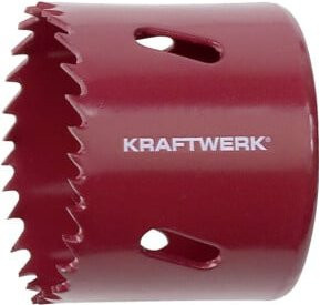 Kraftwerk Lochsäge HSS-Bimetall M42+8%Co in Rot, Durchmesser: 65 mm - Bild 1