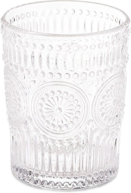 Relaxdays Wassergläser 4er Set aus Glas, transparent, 300 ml pro Glas - Bild 1
