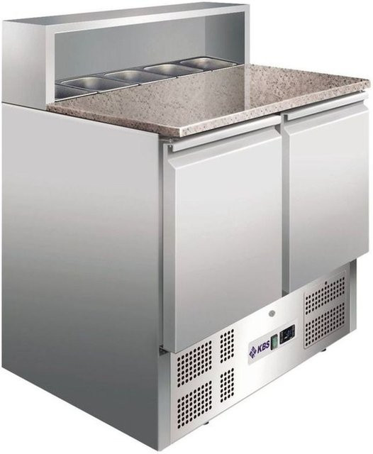KBS Pizzakühltisch und Belegstation KBS 900 PT in Silber, B/H/T: 90,1 x 108,1 x 70 cm - Bild 1