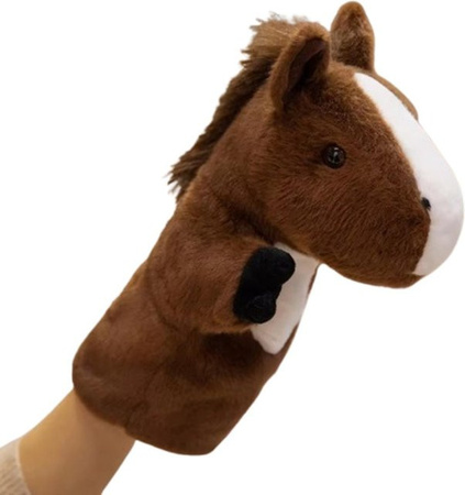 Yiran toy Pferd Handpuppe, Plüschtier, 25cm, ab 14 Jahren