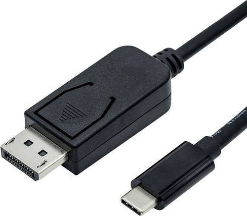 Roline DisplayPort Anschlusskabel Schwarz, Länge: 1,00 m - Bild 1