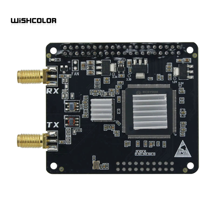 HAMGEEK Radioberry V2.0 SDR Funkmodul AD9866+10CL016 Software Defined Radio Modul für Raspberry Pi 4B, Schwarz - Bild 2