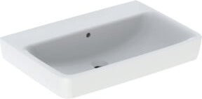 Geberit Waschtisch Renova Plan aus Keramik, weiß, B/T: 70 x 48 cm, ohne Hahnloch mit Überlauf - Bild 1