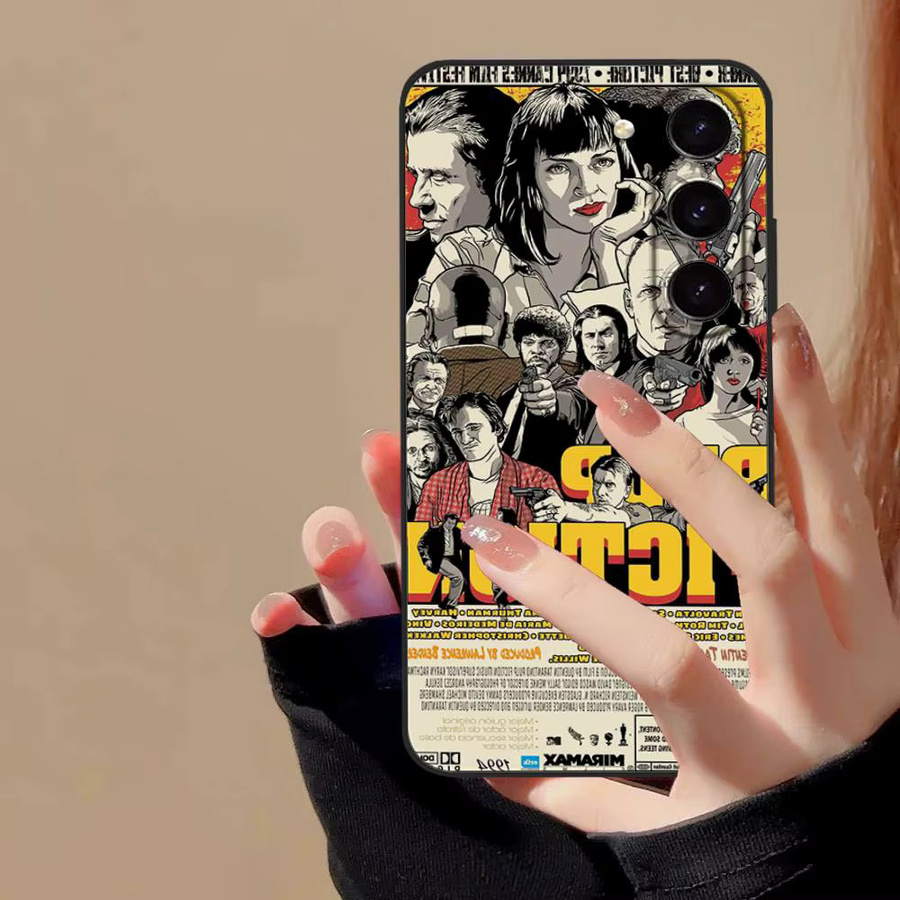 Pulp Fiction Handyhülle Soft Cover für Samsung Galaxy S21 S22 S23 S24 S25 S26 Ultra FE Plus 5G A52S in Multicolour - Bild 3