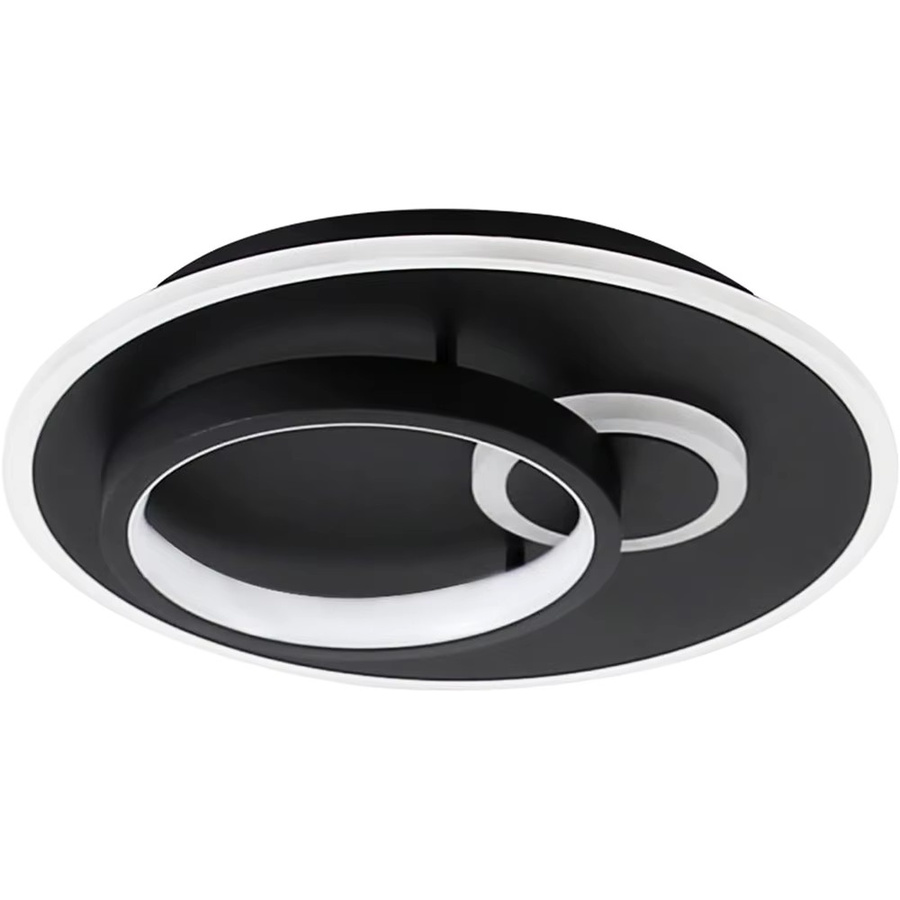 Nettlife LED Deckenlampe Modern Rund in Schwarz mit Fernbedienung und Dimmfunktion, 33W - Bild 6