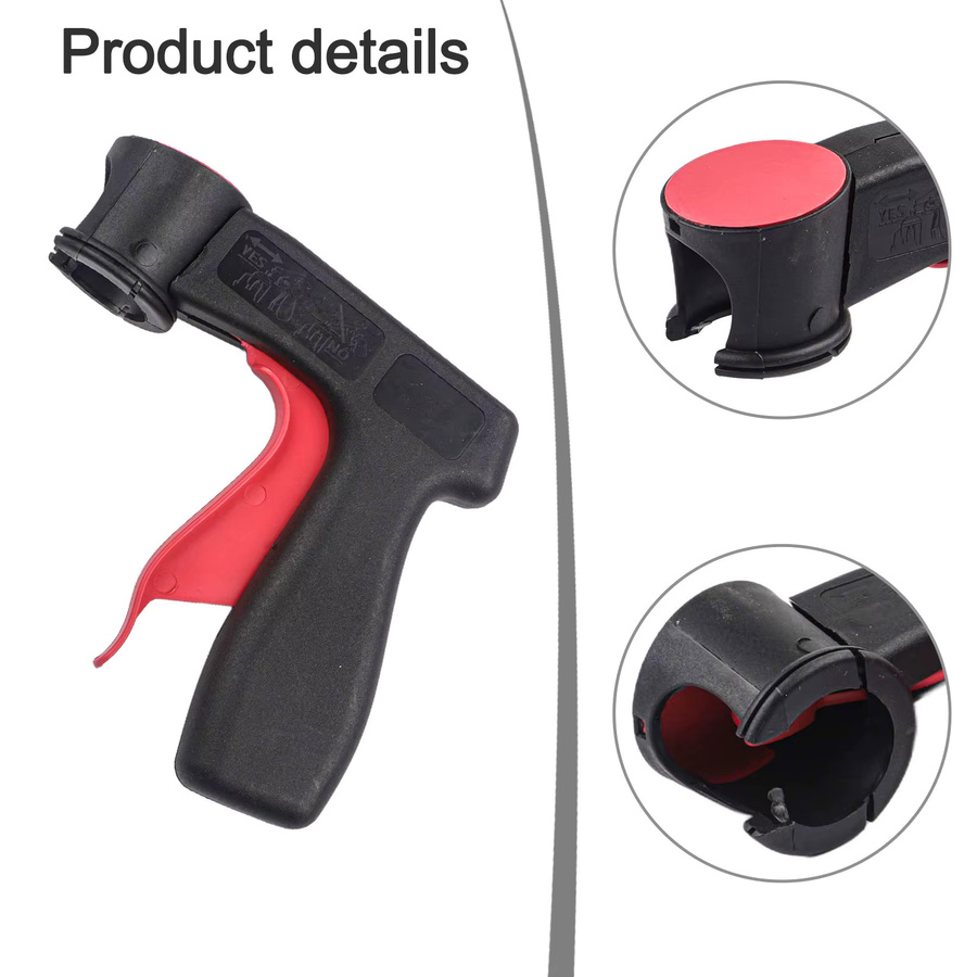 DAZZLEEX Sprühpistolen-Adapter Instant-Aerosol-Trigger Griff für Karosserie-Reparaturen in Schwarz - Bild 3
