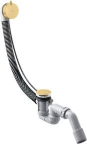 Hansgrohe Komplettset Flexaplus S Ab-/Überlaufgarnitur für die Badewanne in Brushed Gold Optik - Bild 1