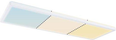 Paulmann Atria Shine LED-Deckenleuchte Weiß B: 58 cm, T: 20 cm, H: 2,8 cm, dimmbar, 22W, Warmweiß - Bild 1