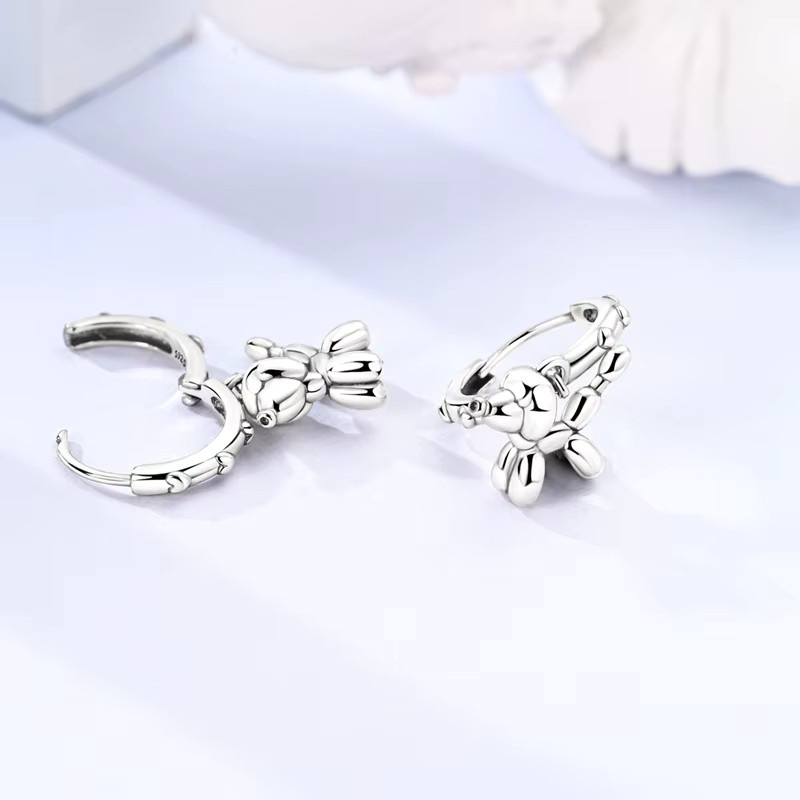 Creolen 925 Silber, Damen, Pferd, Stern, Hund, Elefant - Bild 2
