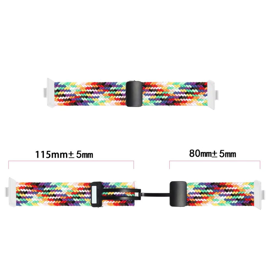 Huawei Uhrenarmband Nylon, Magnetisch, geflochten, Multicolor, Huawei Watch Fit 4/4 Pro/3 - Bild 2