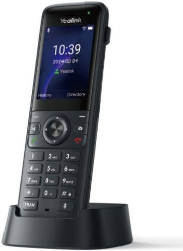 Yealink AX83H Schnurloses VoIP-Telefon mit Farbdisplay in Schwarz, Bluetooth und Wi-Fi, Hörgerätekompatibel - Bild 2