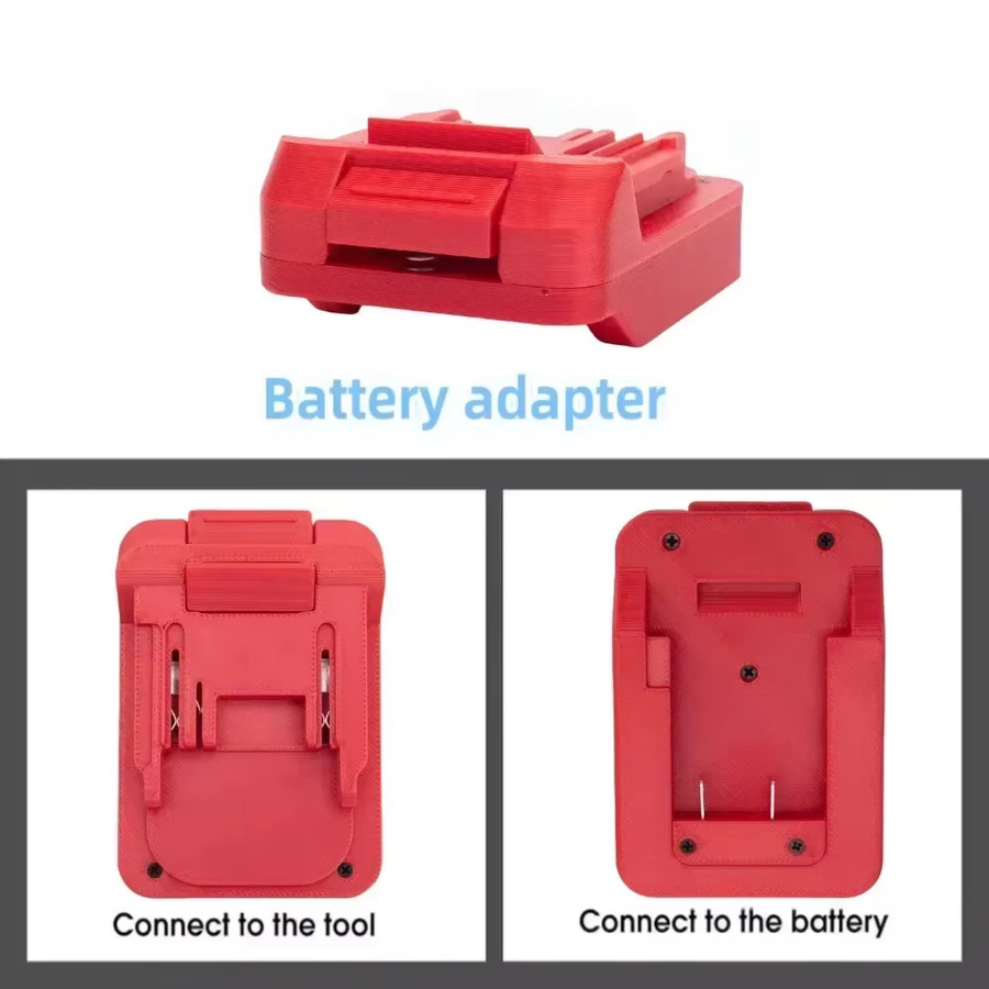 Ferrex Akku-Adapter für Ferrex 20V Active Energy Lithium-Batterien auf Makita 18V Serie Akku-Bohrwerkzeuge, Farbe: Rot - Bild 6