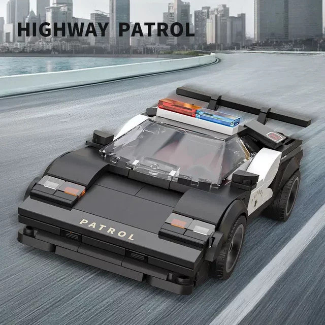 AMAZINGBLOKS Stadt-Patrouille Polizeiauto, Baukasten, 266 Teile, ab 14 Jahren - Bild 1