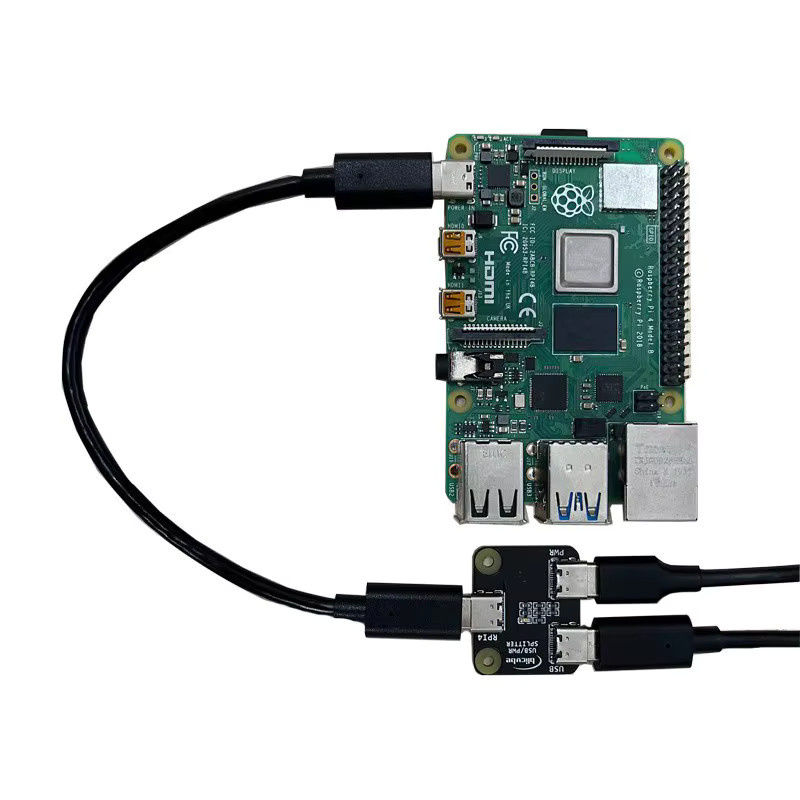 SHCHV USB-C Stromverteiler für Raspberry Pi und Development Boards in Schwarz - Bild 3