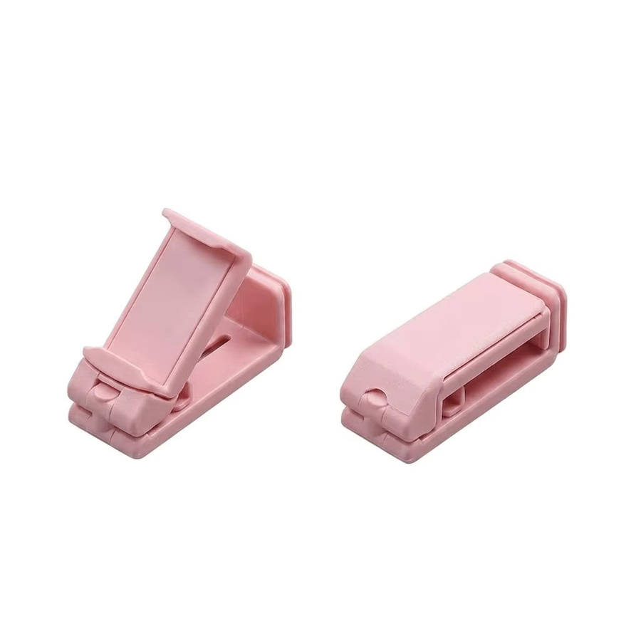 Tragbarer Flugzeug-Handyhalter als faltbarer und verstellbarer Reiseständer für Flugzeug- und Zugsitze in Grün oder Pink - Bild 4
