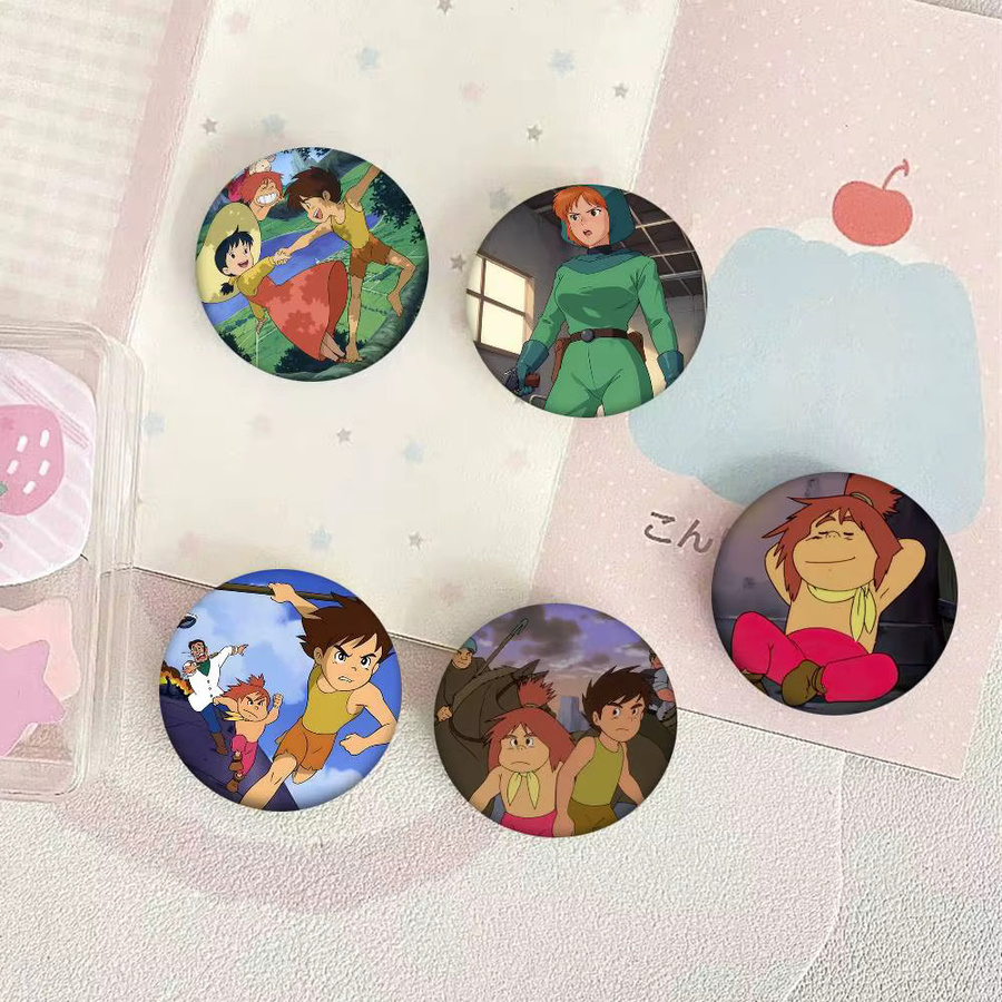 Mesuca Brosche Future Boy C-Conan, Emaille-Pin, rund - Bild 4