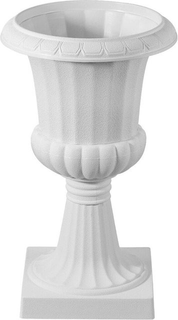 Buying Solutions, MB Klassische Urnen Pflanzgefäße aus PP-Kunststoff in Weiß, 2er Pack, B/T/H: 25 x 25 x 42 cm - Bild 1