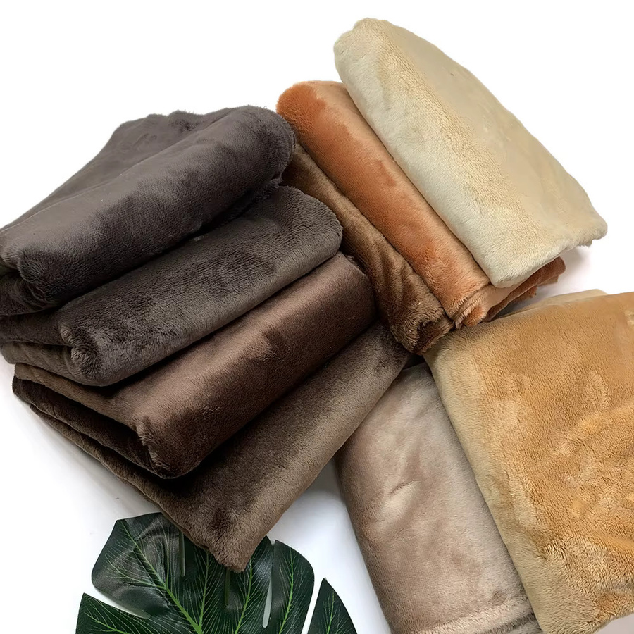 Sewbato Plüschstoff aus 100 % Polyester für Baumwollpuppen und Winterkleidung, B: 150 cm, T: 50 cm - Bild 3