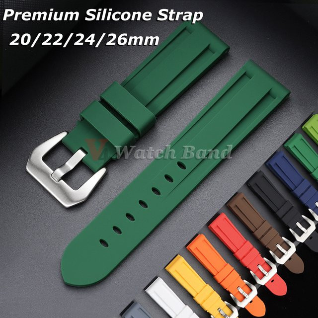 nxalp Uhrenarmband Silikon, Herren - Bild 1