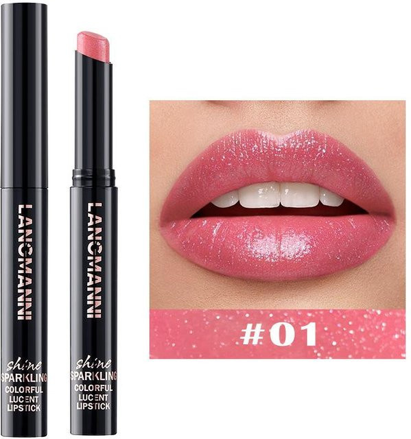 South Moon Diamant-Perlglanz-Lippenstift, rot, matt - Bild 1
