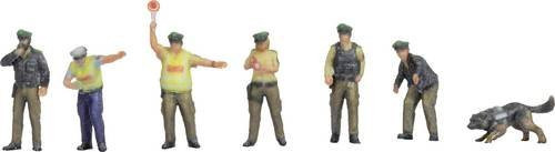 NOCH Polizisten, grüne Uniform Bemalt, Stehend, Kunststoff - Bild 1
