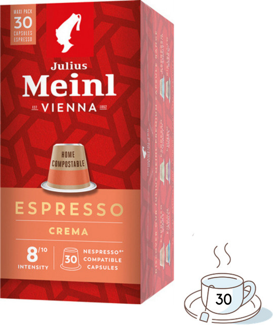 Julius Meinl Inspresso Espresso Crema, Kaffeekapseln, 30 Stück - Bild 1