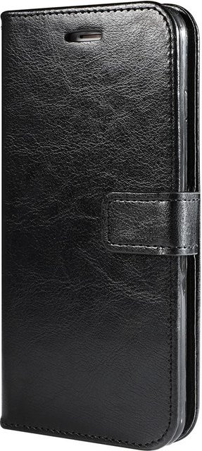 Luxus Leder Klapphülle in Schwarz für Samsung Galaxy S25 S24 S26 und diverse A-Serie Modelle als Geldbörsen-Cover - Bild 1