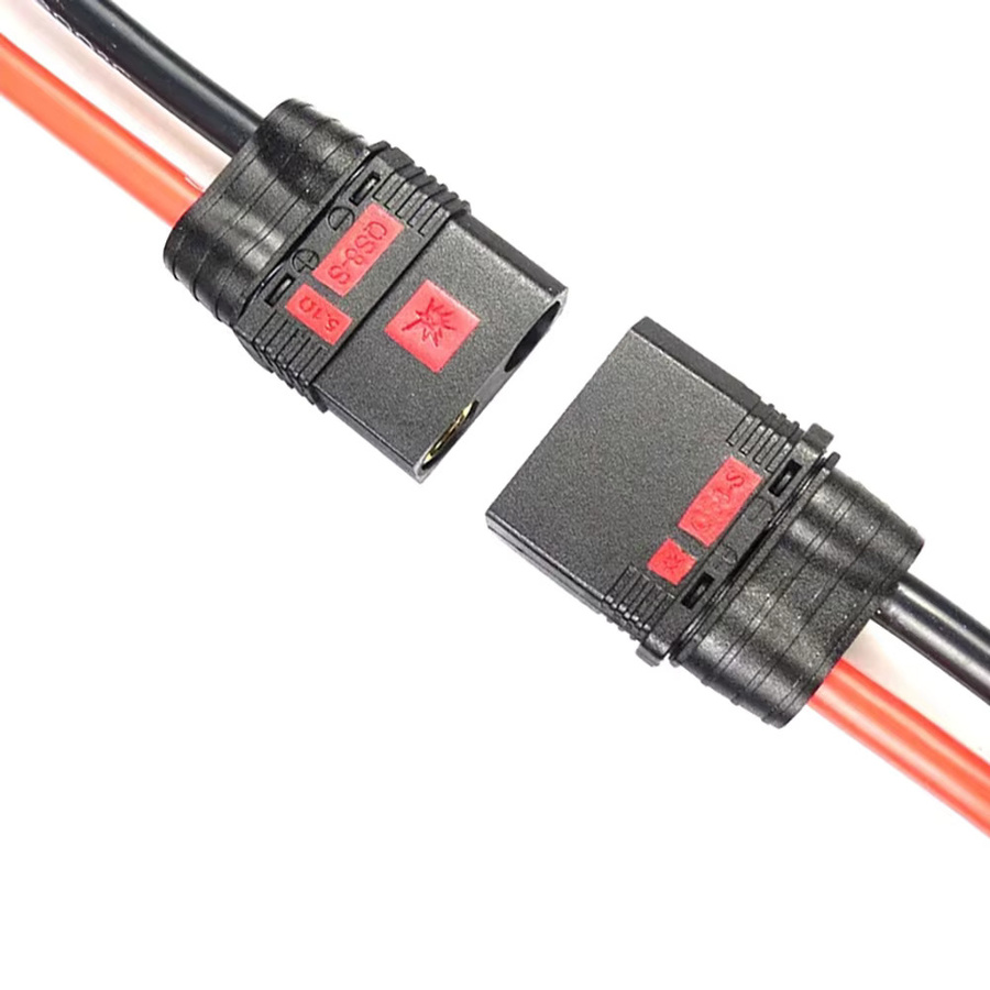 Skyquist QS8 Hochstrom Anti-Funken Batteriestecker Set männlich und weiblich in Schwarz für Drohnen und Pflanzenschutzmaschinen - Bild 2