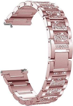 Armband Damen, Edelstahl, Roségold, Zirkonia