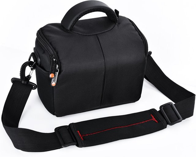 Fosoto Professionelle DSLR Fotokamera Tasche Wasserdichte Schultertasche in Schwarz für Canon Nikon Sony und Powershot HS - Bild 1
