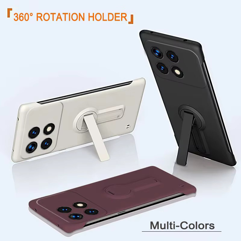 Xiaomi Handyhülle mit Drehständer aus hartem PC für Poco X7 X6 F7 Ultra F6 F5 M6 Pro F3 in Lila - Bild 2