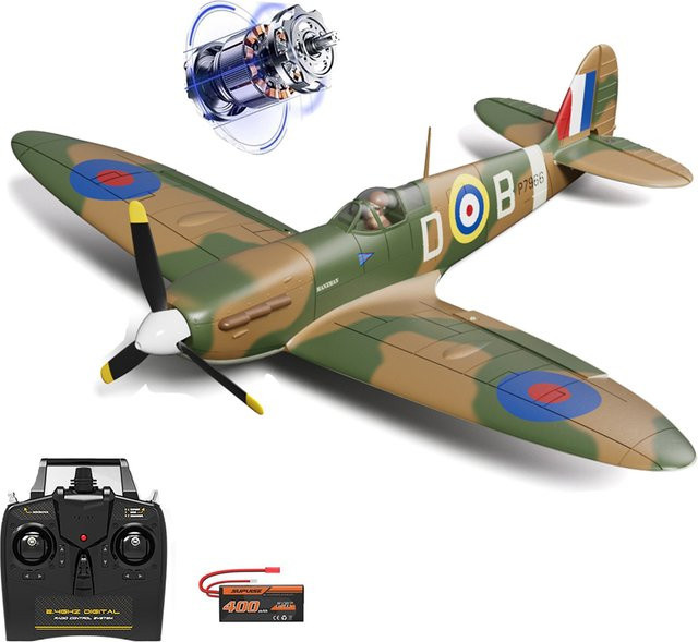 Volantexrc Spitfire 500 mm RC-Kampfflugzeug, mit bürstenlosem Motor, RTF-Flugzeug - Bild 1