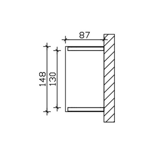 SKANHOLZ Vordach Poel Pultdach aus Douglasie in Nussbaum Braun B: 148 cm, H: 87 cm, T: 44 cm - Bild 1