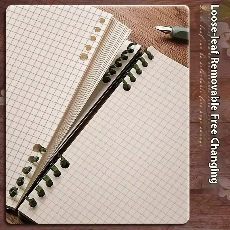 Kariertes Notizbuch und Skizzenbuch von Flip-Schreibwaren in B5, Grün - Bild 3