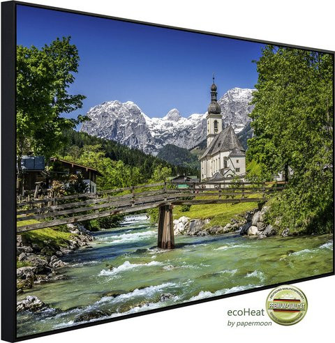 papermoon Infrarotheizung EcoHeat Bayerische Alpen mit Matt-Effekt in Bunt, App-Steuerung und Überhitzungsschutz - Bild 1