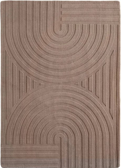 Ayyildiz Kurzflorteppich Pompei in Beige und Creme im Boho-Design, Breite: 80 cm, Länge: 250 cm - Bild 1