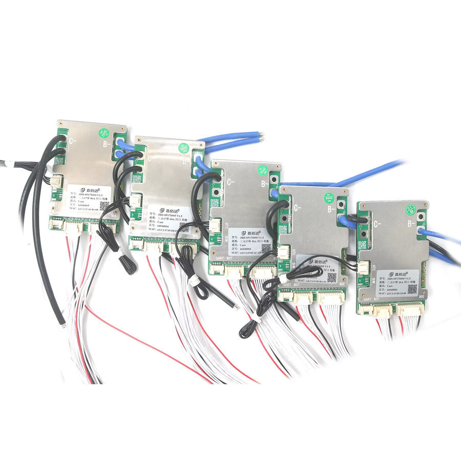 JBD Bluetooth Smart BMS Batteriemanagementsystem für Li-Ion und LiFePO4 Akkus, 10S bis 17S, Farbe: Grün - Bild 2